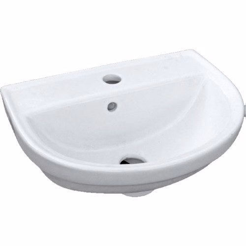 כיור 50 רחצה לבן + חור